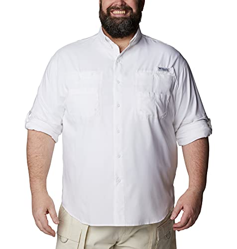 Columbia Men's PFG Tamiami Long Sleeve Fishing Shirt - White, XX-Large - Image 8