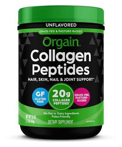Orgain Hydrolyzed Collagen Peptides Powder - 20g Grass Fed Collagen