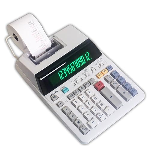 Sharper Image 12-Digit Printing Calculator with Fluorescent Display - Image 2
