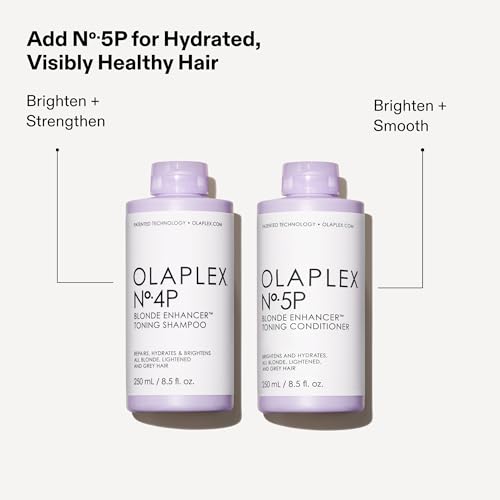 Olaplex No. 4P Blonde Enhancer Purple Toning Shampoo - Image 8