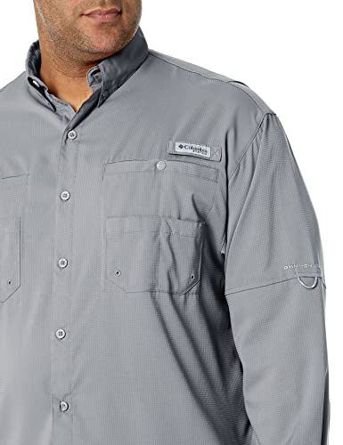 Columbia Mens PFG Tamiami Long Sleeve Fishing Shirt - Cool Grey - Image 3