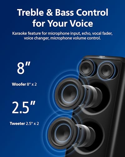 Philips X5206 Bluetooth Party Speaker with Exciting Light Show & Karaoke - Image 2