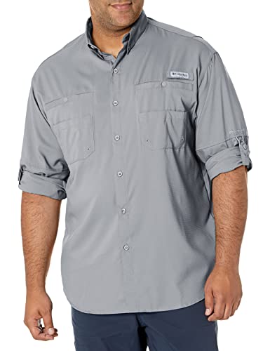 Columbia Mens PFG Tamiami Long Sleeve Fishing Shirt - Cool Grey