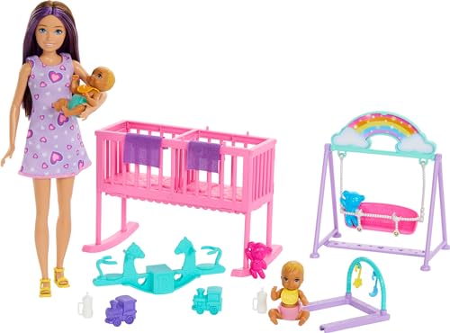 Barbie Skipper Twin Nursery Playset - Complete Babysitting Fun!