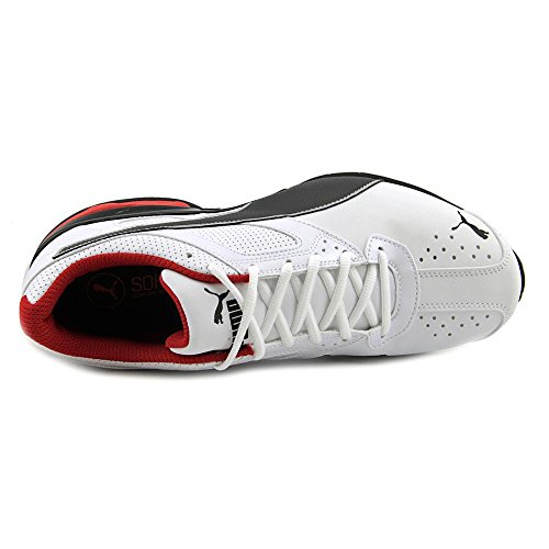PUMA Men's Tazon 6 FM Shoes in White/Silver - Image 5