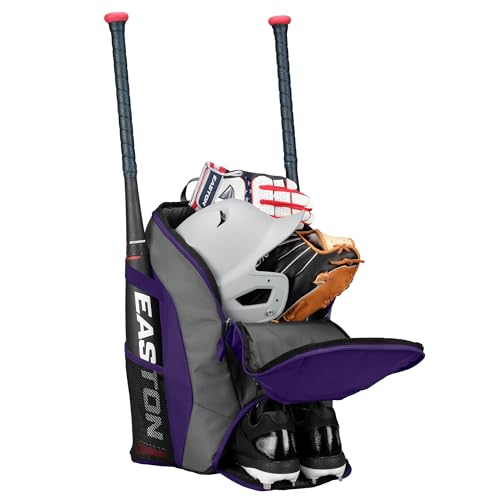 Easton DUGOUT Backpack Equipment Bag - Purple - Image 4