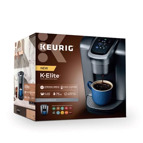 Keurig K-Elite Coffee Maker with Iced Coffee & Temp Controls, Brushed Silver - Image 13