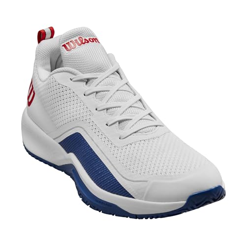 WILSON Men's Sneaker - White/Deja Vu Blue Red, Size 8.5 - Image 2
