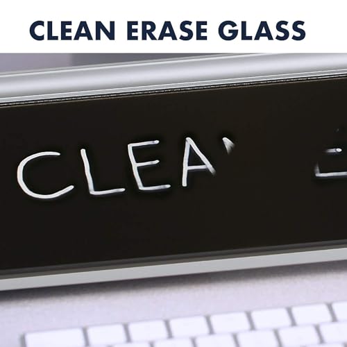 Quartet Glass Dry-Erase Desktop Board with Hidden Storage - Image 4