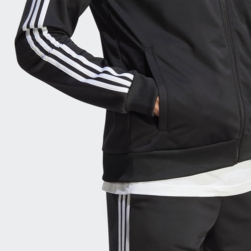 Adidas Men's Basic 3-Stripes Track Suit - Black (XL) - Image 3