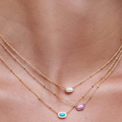 Kendra Scott Mini Elisa Satellite Pendant Necklace in Fuchsia - Image 4