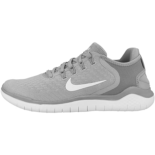 NIKE Men's Low-Top Sneakers - Wolf Grey/White/Volt, Size 10.5