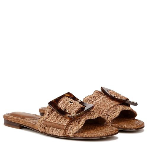 Sam Edelman Bambi Raffia Flat Sandals – Stylish Slip-On Comfort