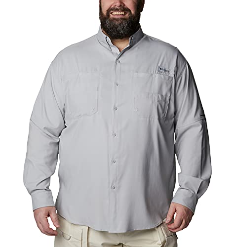 Columbia Mens PFG Tamiami Long Sleeve Fishing Shirt - Cool Grey - Image 4