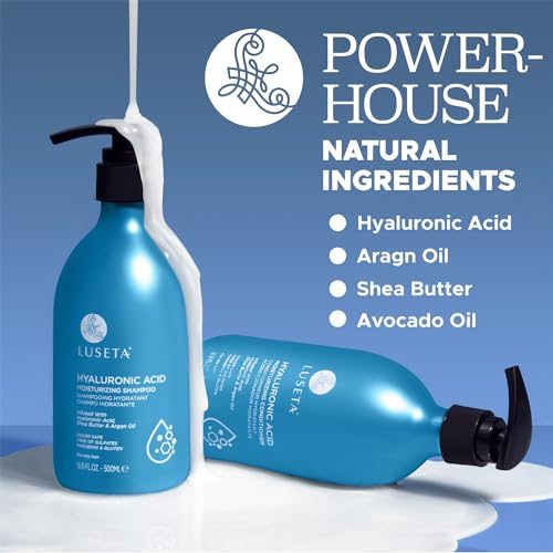 Luseta Hyaluronic Acid Shampoo & Conditioner Set, Sulfate-Free & Paraben-Free, 2x16.9oz - Image 4
