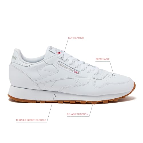 Reebok Unisex Classic Leather Fashion Sneakers - Image 2