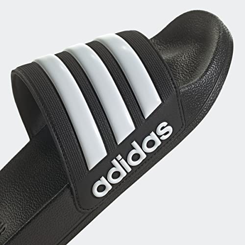 Adidas Adilette Shower Slides - Core Black/White - Image 9
