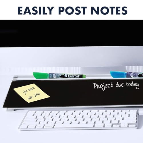 Quartet Glass Dry-Erase Desktop Board with Hidden Storage - Image 6