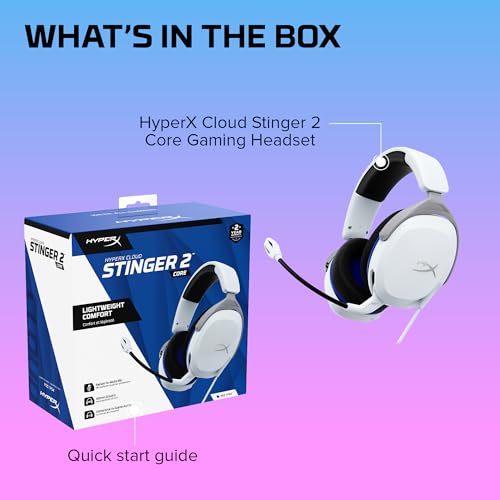 HyperX Cloud Stinger 2 Core - Over-Ear Gaming Headset for Playstation (White) - Image 8