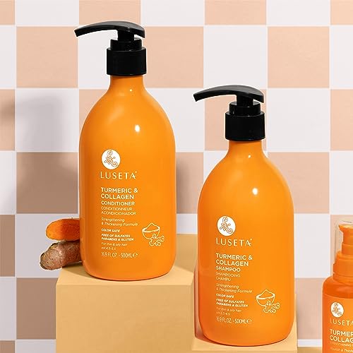 Luseta Hair Thickening Shampoo & Conditioner Set with Turmeric & Collagen - Image 7
