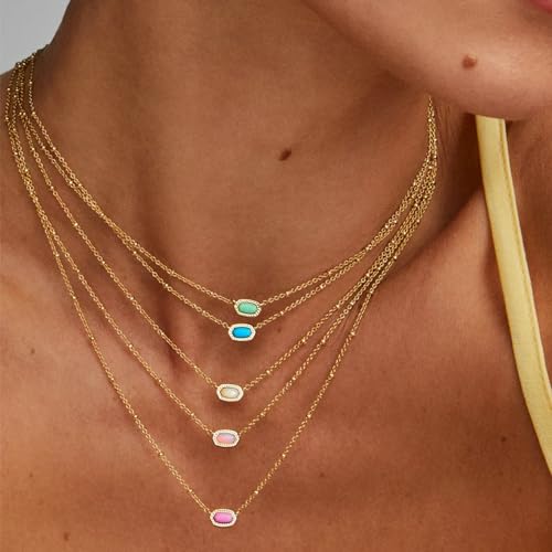 Kendra Scott Mini Elisa Satellite Pendant Necklace in Fuchsia - Image 3