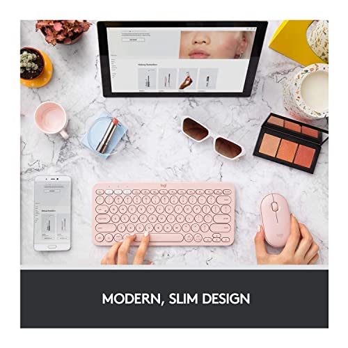 Logitech Pebble Wireless Mouse - Pink Rose - Image 2