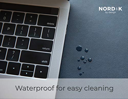Nordik Premium Vegan Leather Desk Mat - Midnight Blue - Image 5