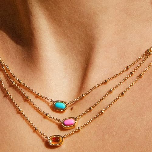 Kendra Scott Mini Elisa Satellite Pendant Necklace in Fuchsia - Image 6