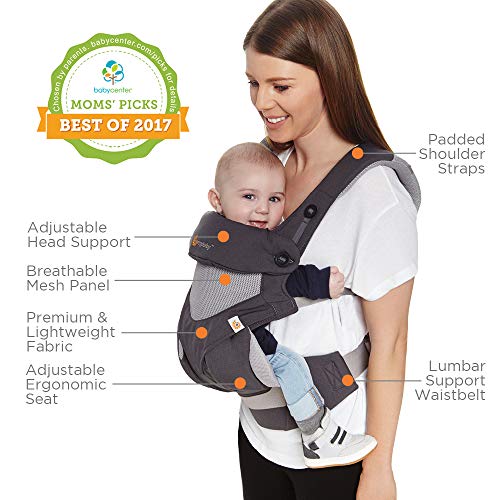 Ergobaby 360 All-Position Baby Carrier - Carbon Grey - Image 4
