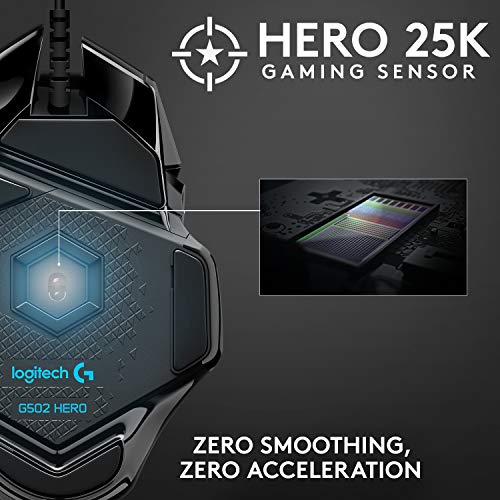 Logitech G502 HERO Wired Gaming Mouse with HERO 25K Sensor - Image 2