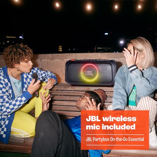 JBL PartyBox On-The-Go Portable Bluetooth Speaker with Built-in Mic & Lights - Image 5