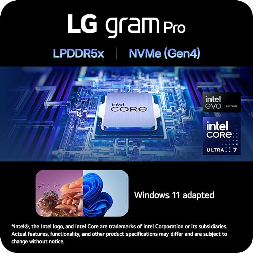LG gram Pro 16-inch OLED Ultra-Light Laptop, Intel Core Ultra 7, 32GB RAM, 2TB SSD - Image 4