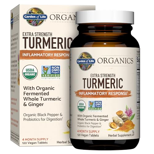 Garden of Life Extra Strength Turmeric - 120 Tablets