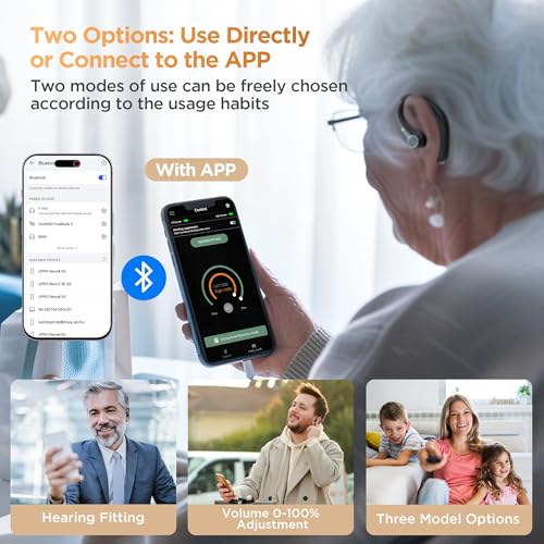 WASOCA Bluetooth Rechargeable Hearing Aids with APP - Image 5
