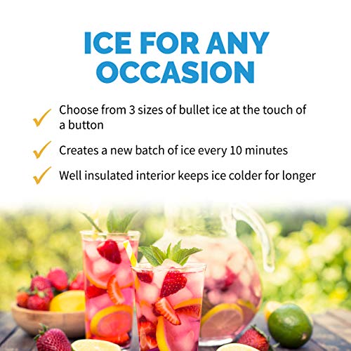 Newair Bullet Ice Machine - 28 lbs/Day Portable Ice Maker in Red - Image 7