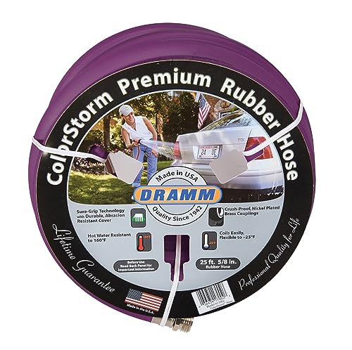 Dramm ColorStorm Premium Rubber Garden Hose - 50ft Berry