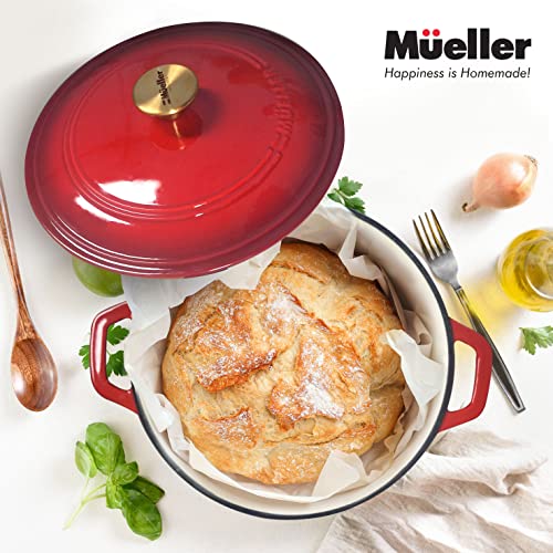 Mueller 6 Qt Enameled Cast Iron Dutch Oven - Image 7