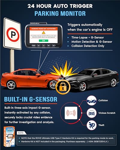 ROVE R2-4K Dual Dash Cam with STARVIS 2 Sensor & Free 128GB Card - Image 9