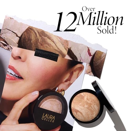 LAURA GELLER NEW YORK Award-Winning Baked Balance-n-Brighten Powder Foundation - Golden Medium - Image 4