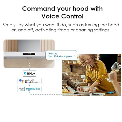 Samsung 30-inch Bespoke Smart Wall Mount Hood with WiFi Connectivity - Image 8