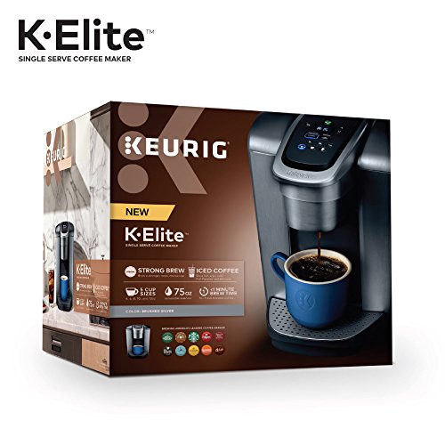 Keurig K-Elite Coffee Maker with Iced Coffee & Temp Controls, Brushed Silver - Image 14