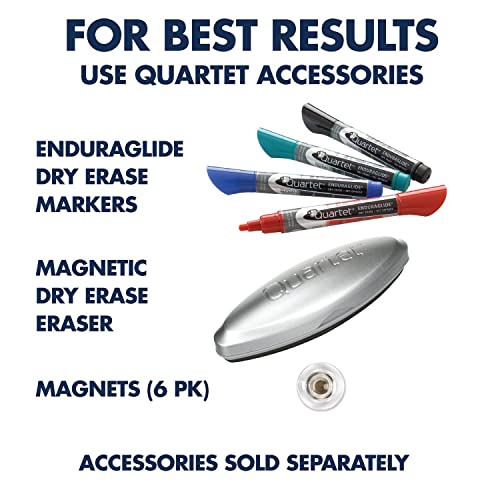 Quartet Magnetic Glass Dry Erase White Board, Frameless 24'' x 18'' - Image 9