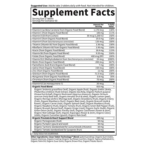 Garden of Life Organics Multivitamin for Men 40+ - 120 Vegan Tablets - Image 6