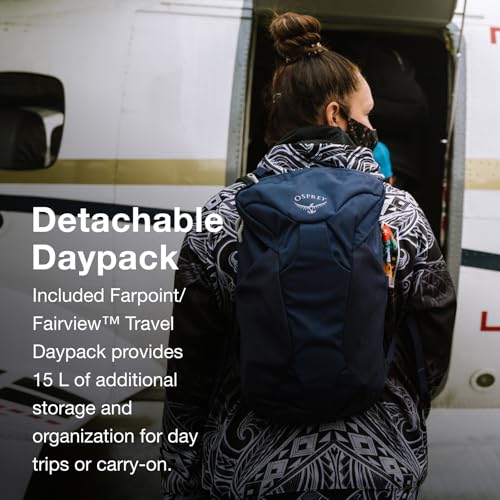 Osprey Farpoint 55L Travel Backpack for Men - Tunnel Vision Grey - Image 7