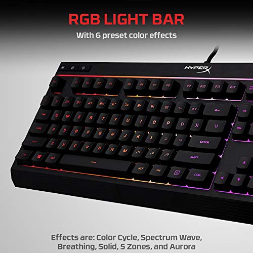 HyperX Alloy Core RGB Gaming Keyboard - Silent & Spill-Resistant - Image 6